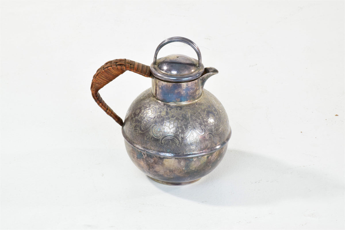 English Antique Small Silver Pitcher or Teapot by Bailey Banks & Biddle - Spirit Gallery 