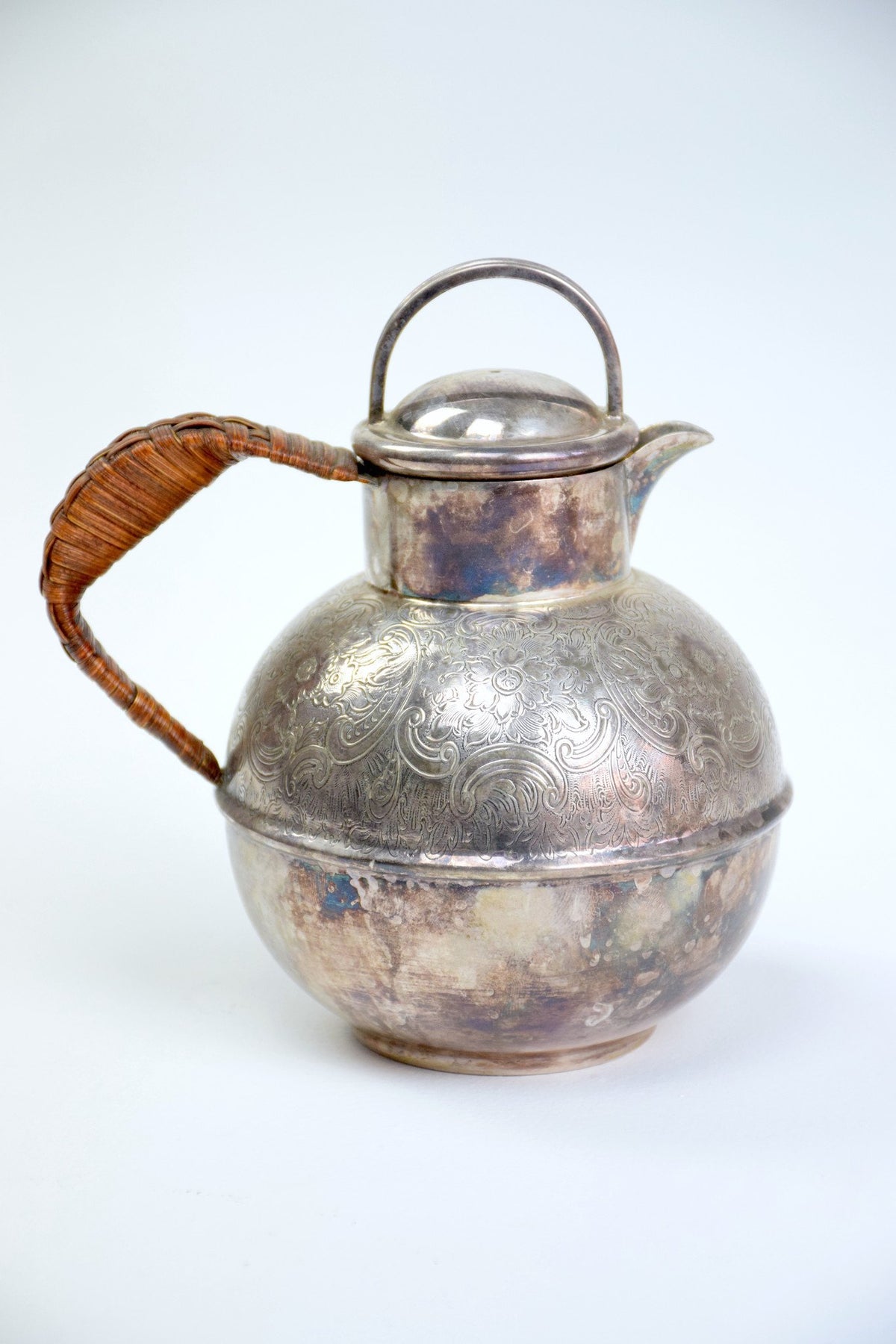 English Antique Small Silver Pitcher or Teapot by Bailey Banks & Biddle - Spirit Gallery 