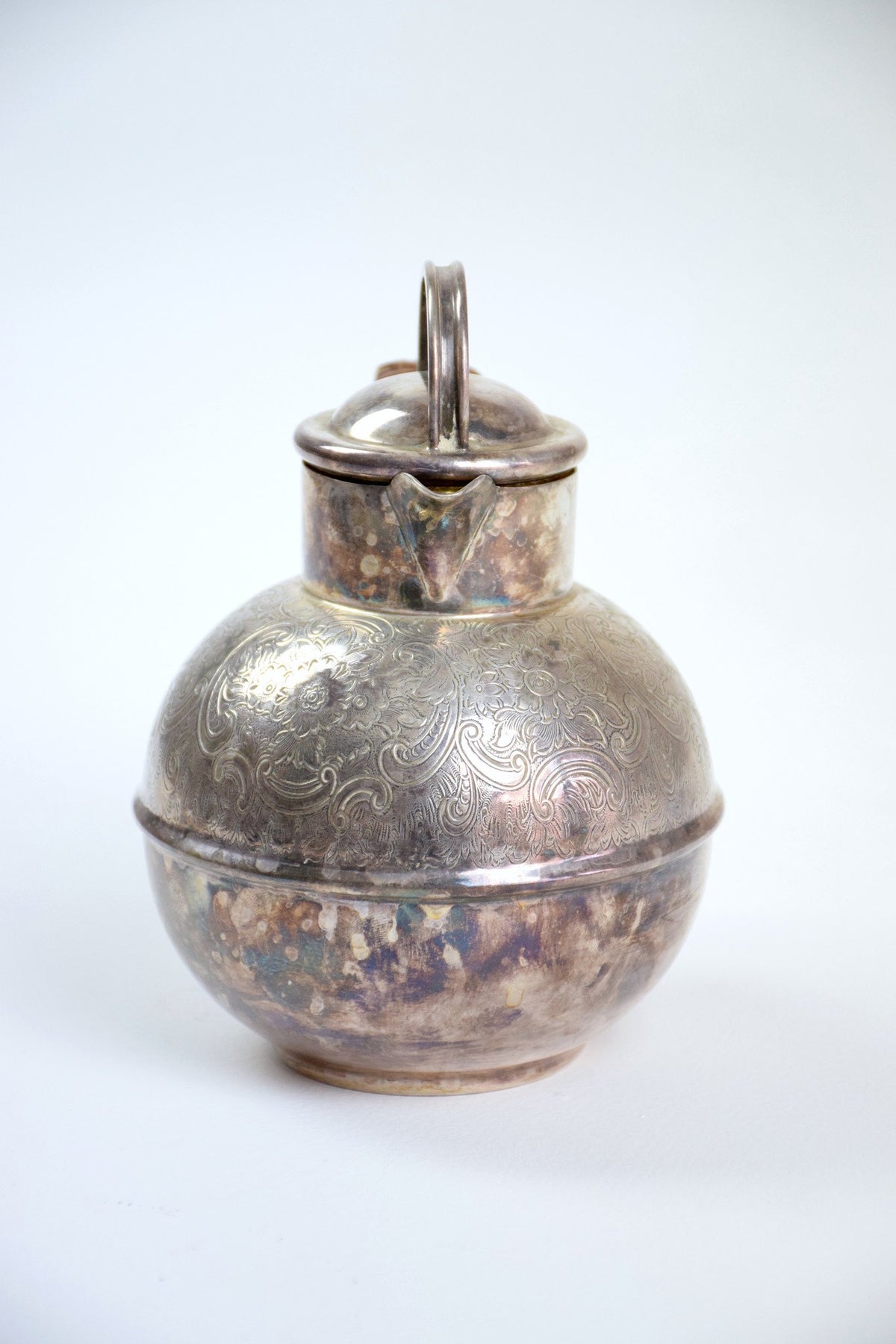 English Antique Small Silver Pitcher or Teapot by Bailey Banks & Biddle - Spirit Gallery 