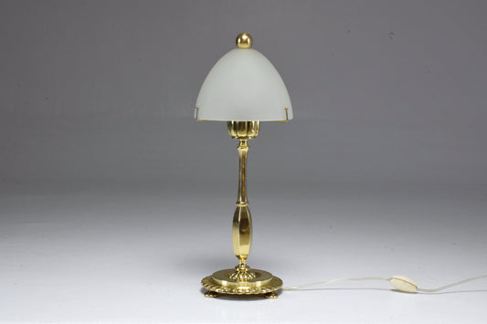 French Art Deco Bronze Table Lamp by Henry Petitot, 1930's - Spirit Gallery 
