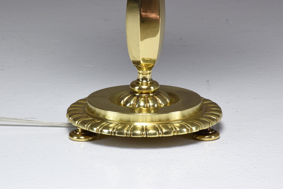 French Art Deco Bronze Table Lamp by Henry Petitot, 1930's - Spirit Gallery 