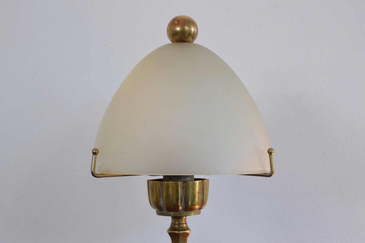 French Art Deco Bronze Table Lamp by Henry Petitot, 1930's - Spirit Gallery 