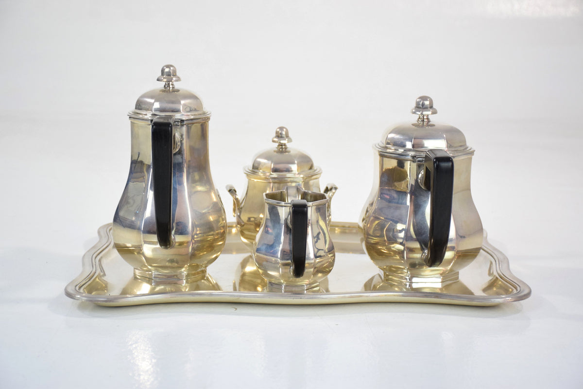 French Art Deco Ercuis Silverware Tea Service - Spirit Gallery 