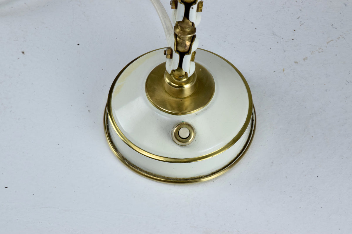 French Articulating Vintage Brass Table Desk Lamp, 1950's - Spirit Gallery 