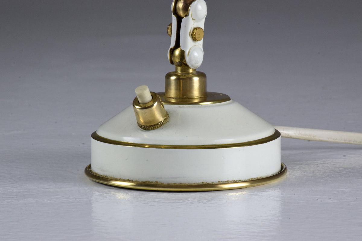 French Articulating Vintage Brass Table Desk Lamp, 1950's - Spirit Gallery 