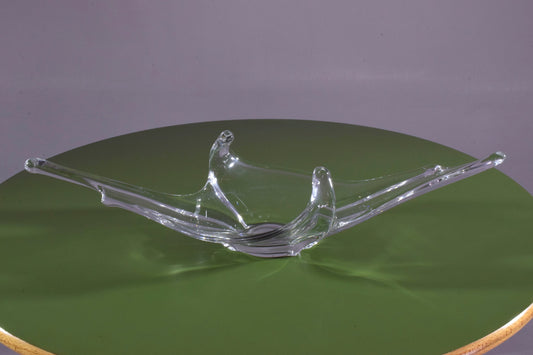 French Sculptural Vintage Crystal Centerpiece, 1960-1970's - Spirit Gallery 