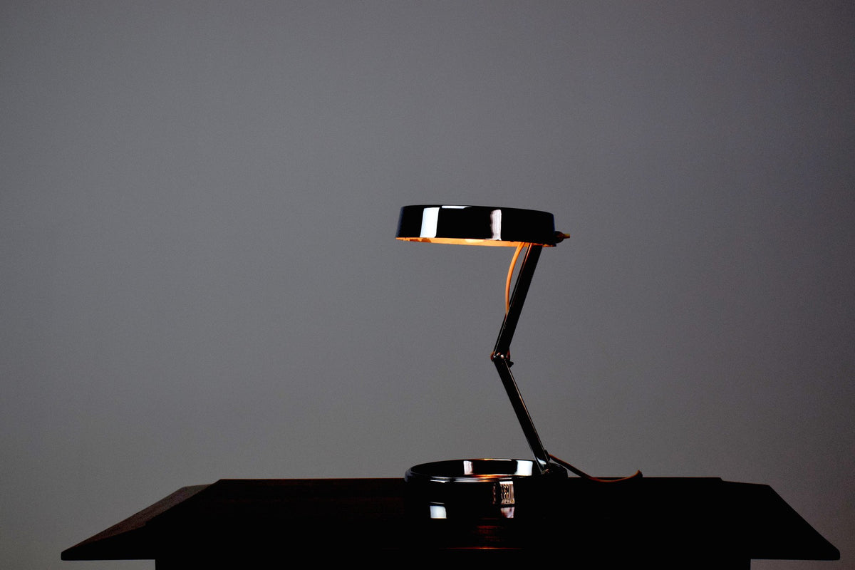 Industrial Articulating Desk Lamp by GEI, Spain, 1970's - Spirit Gallery 