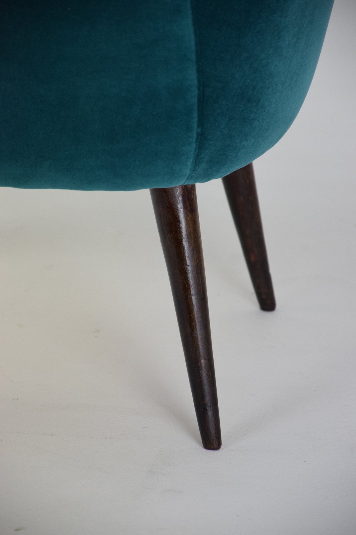 Italian Blue Velvet Armchairs, 1960s, Set of 2 - Spirit Gallery 