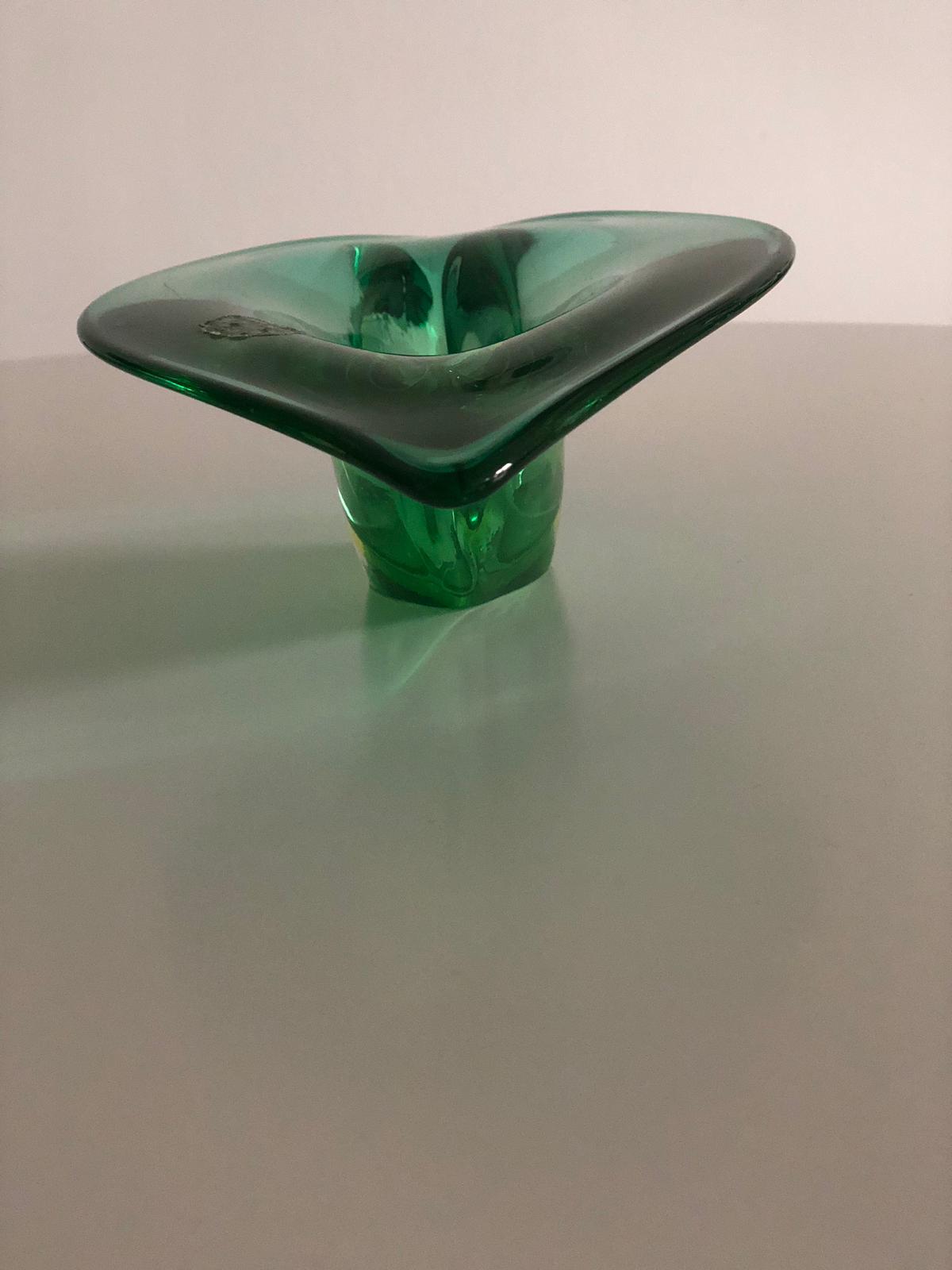 Italian Centerpiece Murano Bowl by Flavio Poli for Seguso Vetri d'Arte, 1950's - Spirit Gallery 