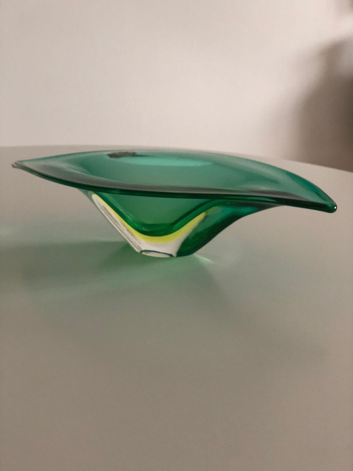 Italian Centerpiece Murano Bowl by Flavio Poli for Seguso Vetri d'Arte, 1950's - Spirit Gallery 