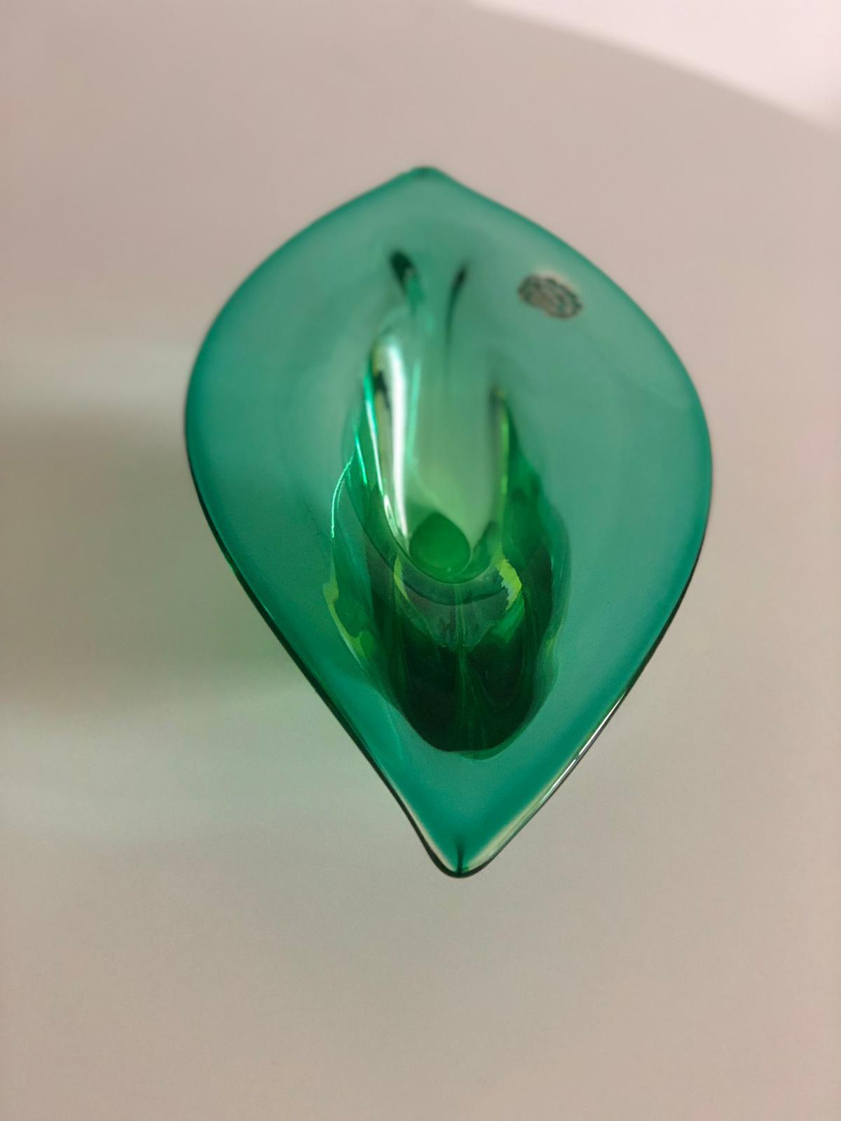 Italian Centerpiece Murano Bowl by Flavio Poli for Seguso Vetri d'Arte, 1950's - Spirit Gallery 