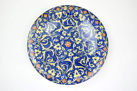 Italian Hand-Painted Centerpiece Dish, 1930-1940 - Spirit Gallery 