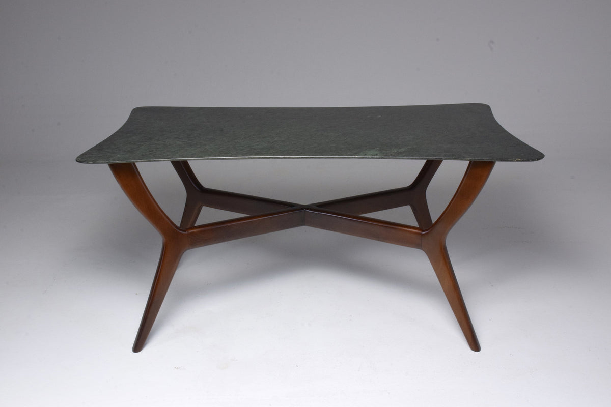 Italian Midcentury Coffee Table in Guatemala Marble, Gio Ponti Style - Spirit Gallery 