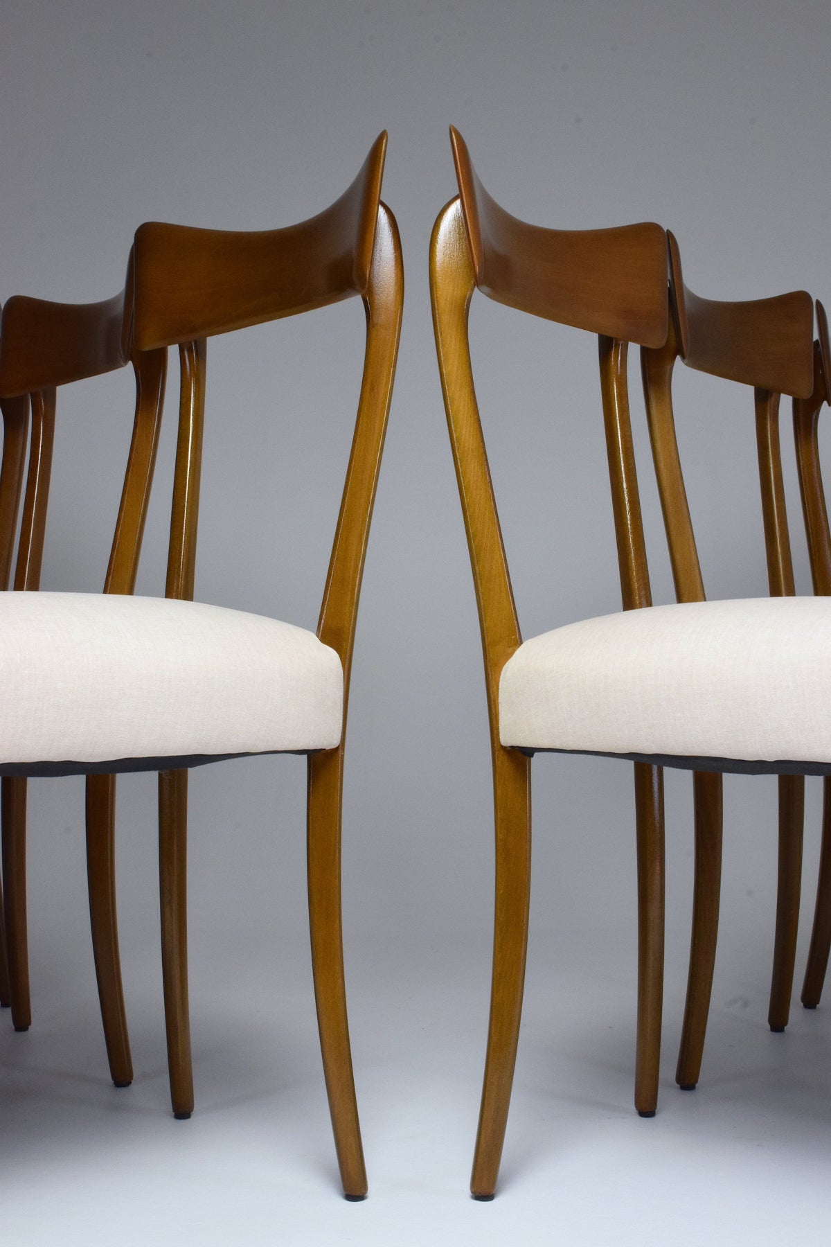 Italian Midcentury Dining Chairs, Set of 6, 1950s - Spirit Gallery 