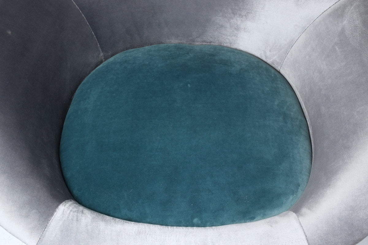 Italian Midcentury Velvet Armchairs Set by ISA Bergamo, 1950s - Spirit Gallery 
