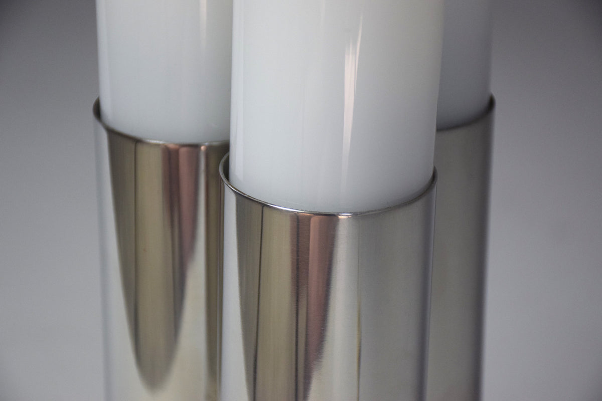 Italian Space Age Chrome Three-Light Lamp by Goffredo Reggiani, 1960's - Spirit Gallery 