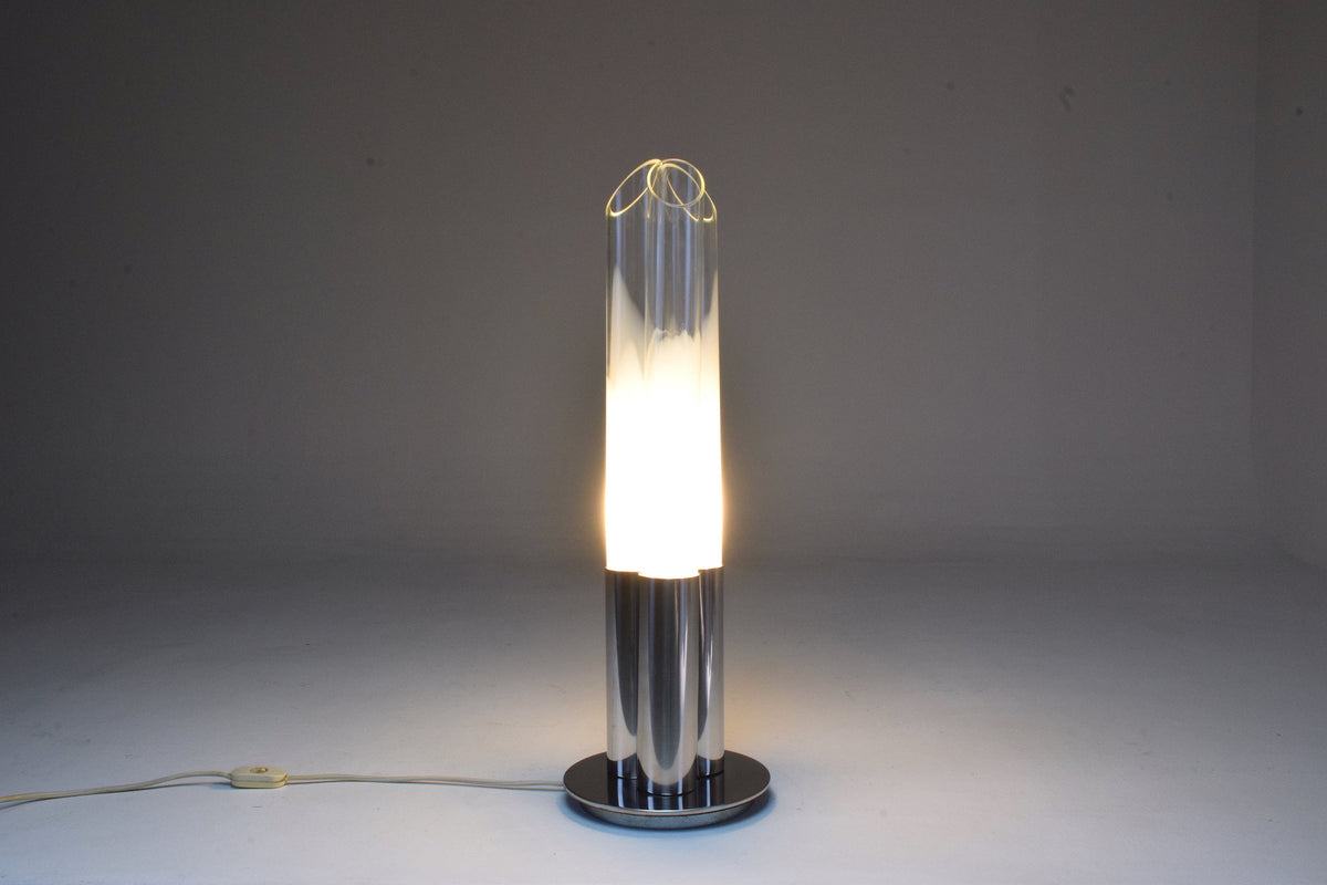 Italian Space Age Chrome Three-Light Lamp by Goffredo Reggiani, 1960's - Spirit Gallery 
