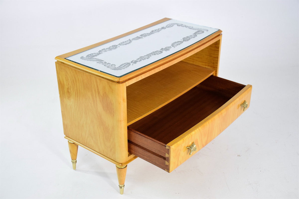 Italian Vintage Mid-Century Nightstands, Set of Two, 1950's - Spirit Gallery 