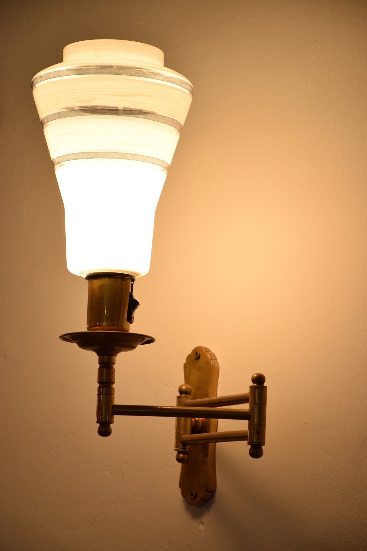 Mid-Century Adjustable Brass Wall Lamps - Spirit Gallery 