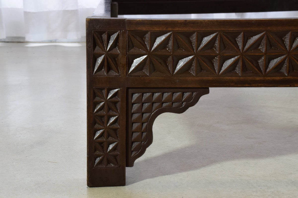 Moorish Vintage Sculpted Bed and Nightstands, 1930's - Spirit Gallery 