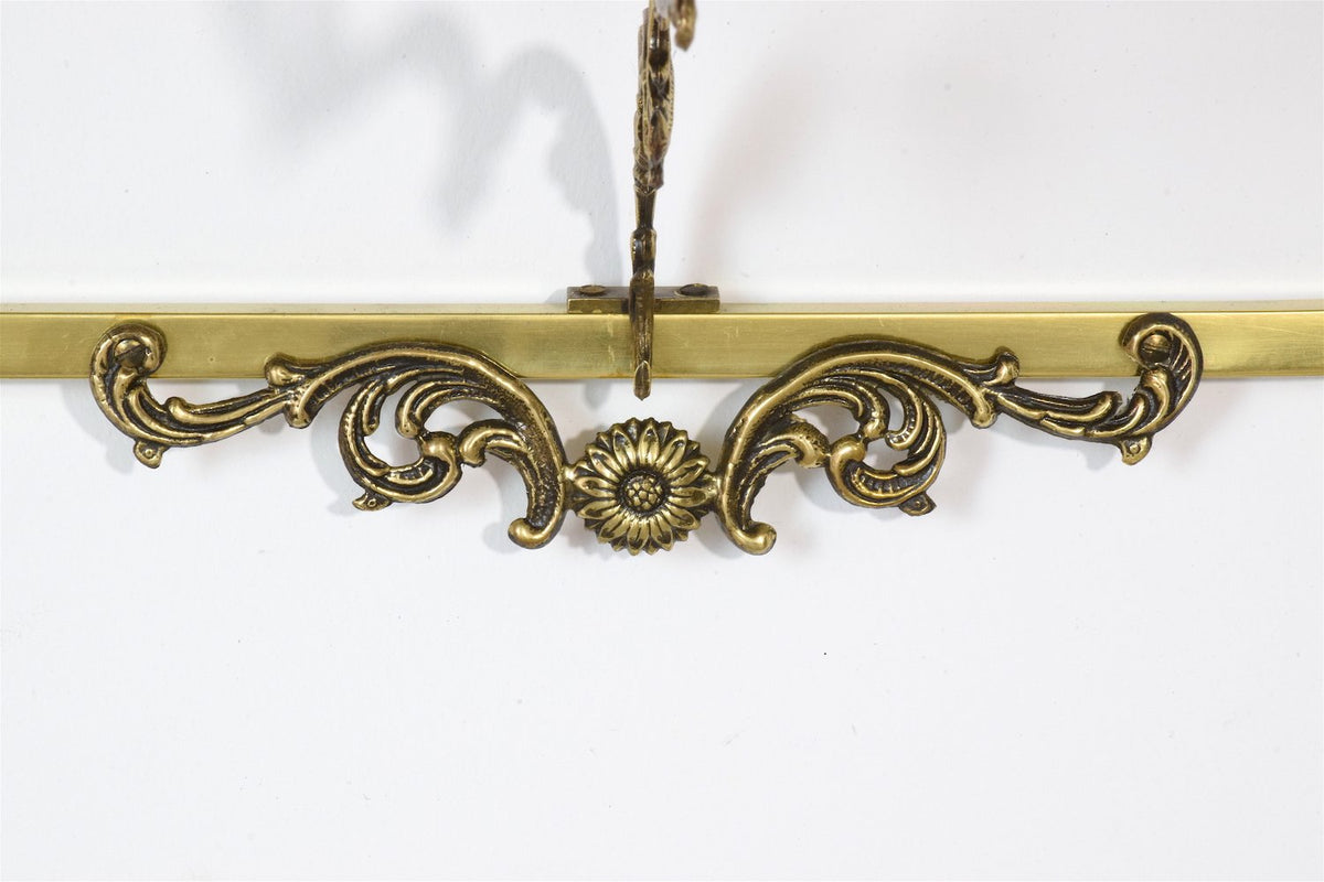 Neoclassical Floating Brass Console and Mirror, France - Spirit Gallery 