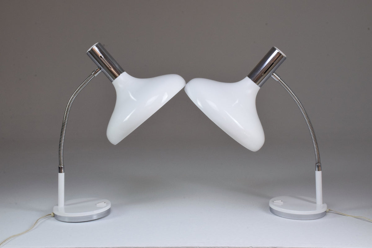Pair of 20th Century French Articulating Table Lamps, 1970's - Spirit Gallery 