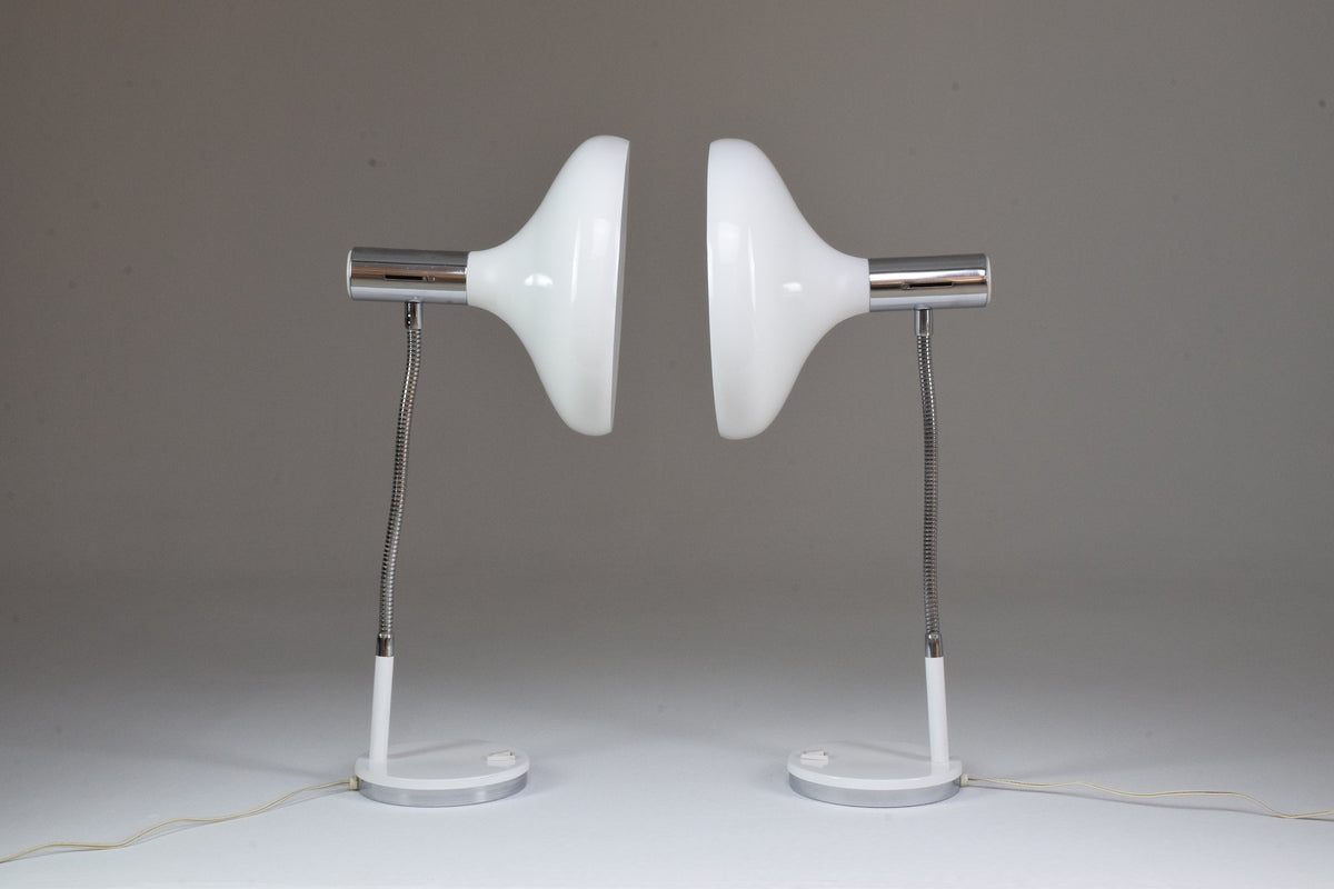 Pair of 20th Century French Articulating Table Lamps, 1970's - Spirit Gallery 