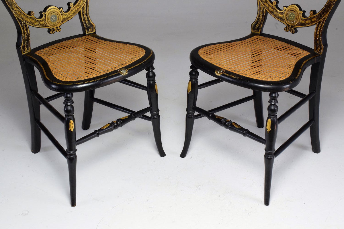 Pair of French 19th Century Napoleon III chairs - Spirit Gallery 