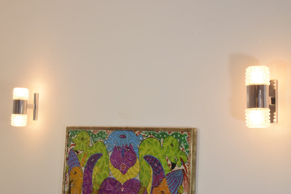 Pair of French Mid Century Sconces, 1970's - Spirit Gallery 