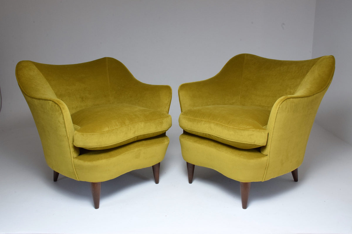Pair of Italian Armchairs by Gio Ponti for Casa e Giardino, 1930s - Spirit Gallery 