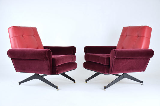 Pair of Italian Mid-Century Armchairs, 1950s - Spirit Gallery 