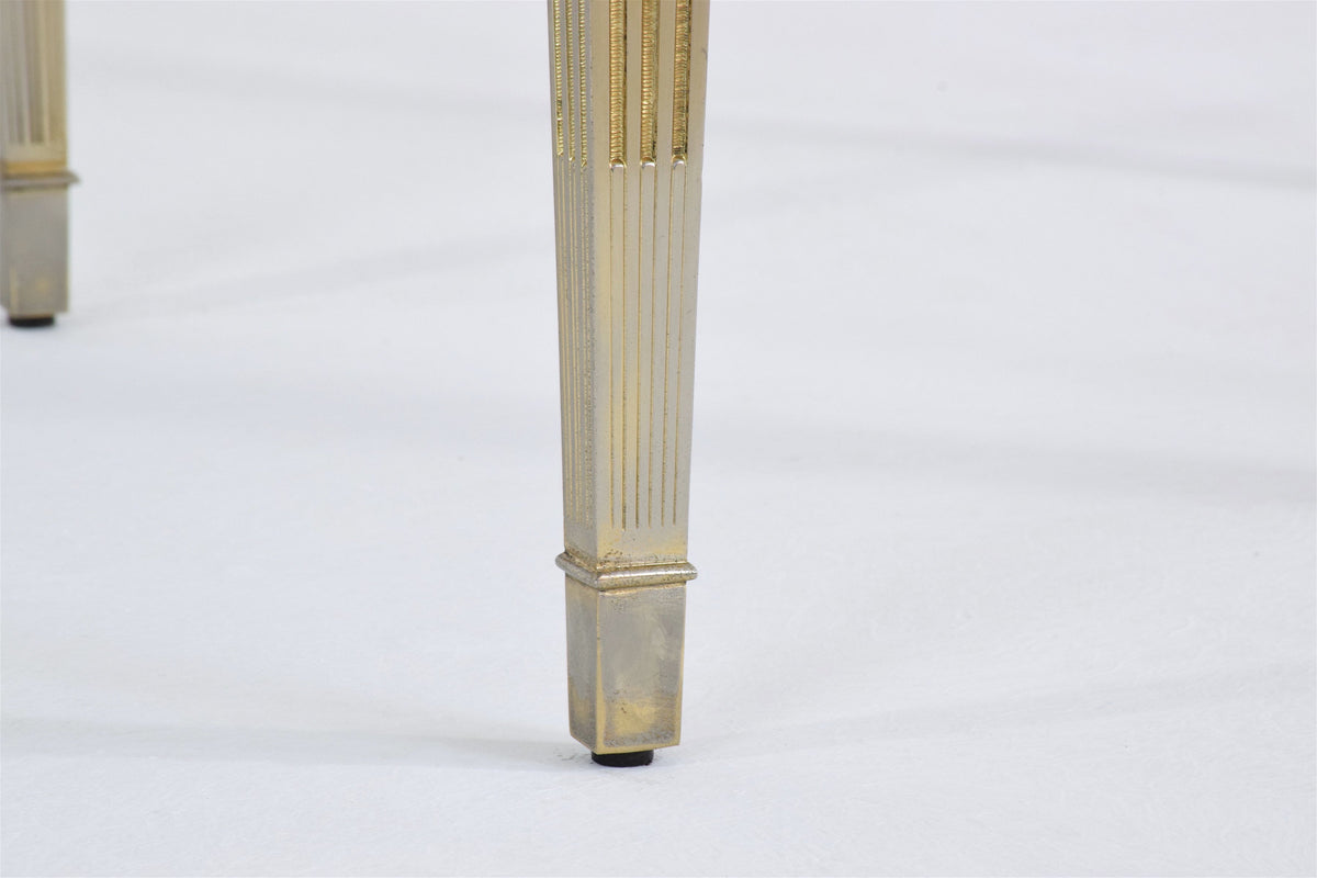 Silvered Brass Coffee or Side Table, France, 1970's - Spirit Gallery 