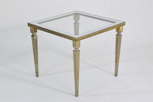Silvered Brass Coffee or Side Table, France, 1970's - Spirit Gallery 