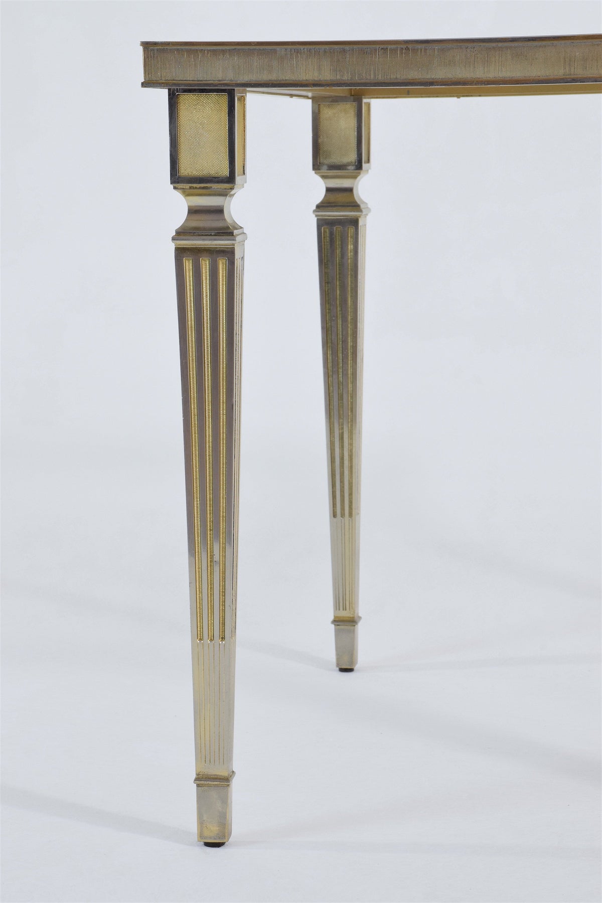 Silvered Brass Coffee or Side Table, France, 1970's - Spirit Gallery 