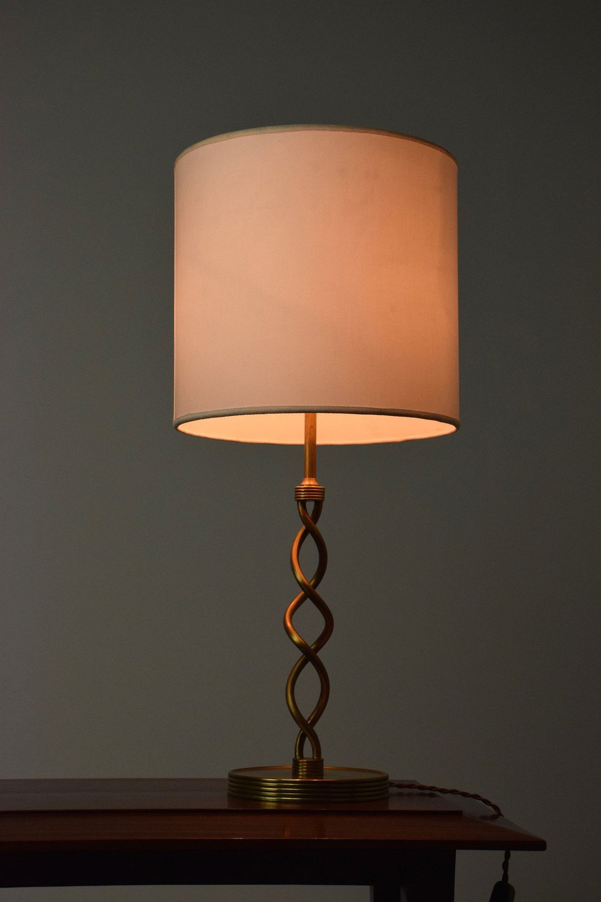 Twisted Brass Table Lamp, France, 1960's - Spirit Gallery 