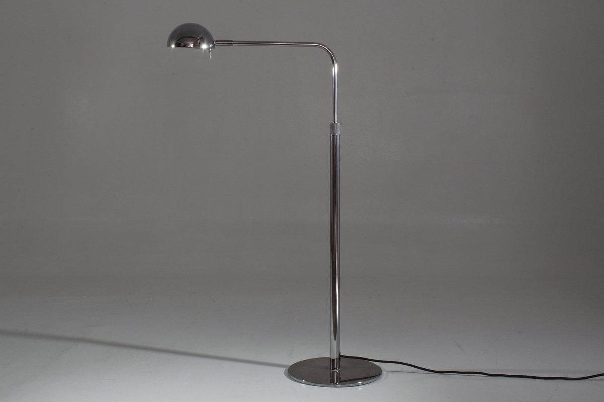 Vintage Height Adjustable Chrome Floor Lamp, 1980-1990 - Spirit Gallery 