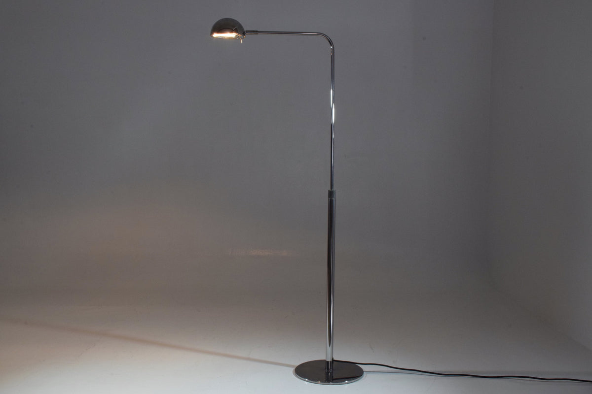 Vintage Height Adjustable Chrome Floor Lamp, 1980-1990 - Spirit Gallery 