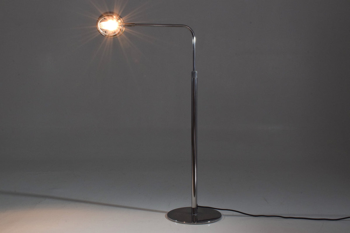 Vintage Height Adjustable Chrome Floor Lamp, 1980-1990 - Spirit Gallery 