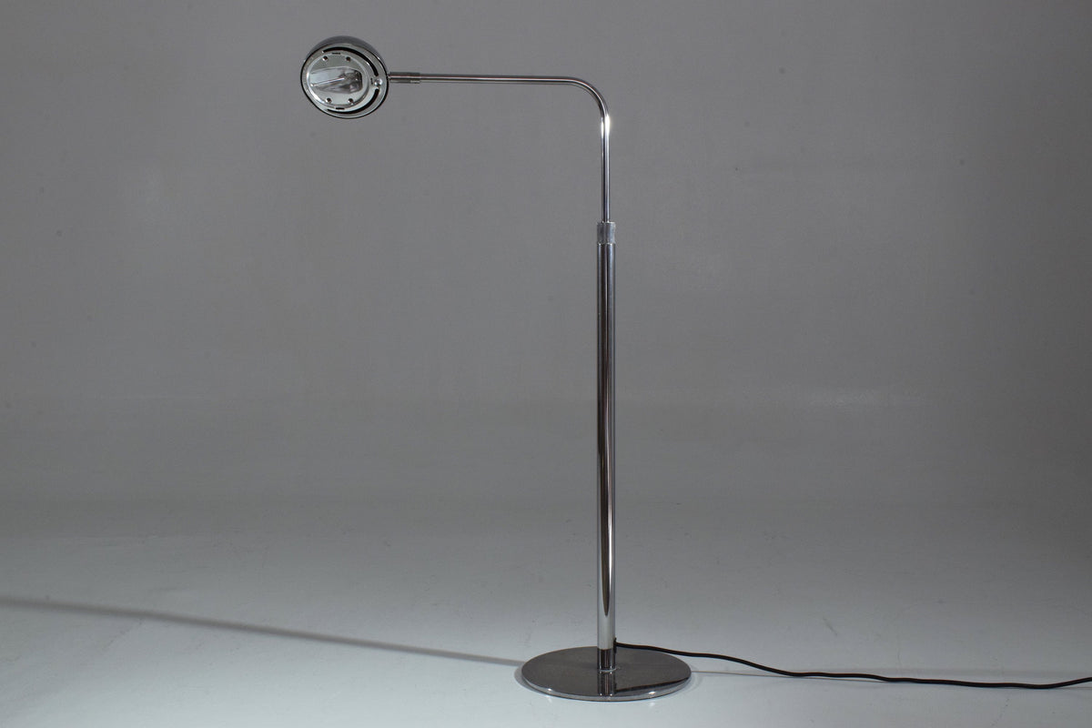 Vintage Height Adjustable Chrome Floor Lamp, 1980-1990 - Spirit Gallery 